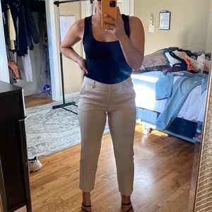 EXPRESS MIDI RISE ANKLE CUT BEIGE 2570 WOMEN’S SIZE: 2